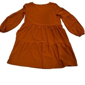 Unbranded Rust knee-length‎ dress,size S.